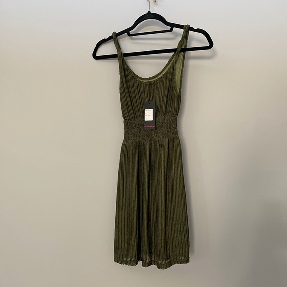 Woven Green Dress NWT - Picture 4 of 9